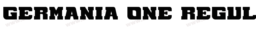 Germania One Regular字体转换